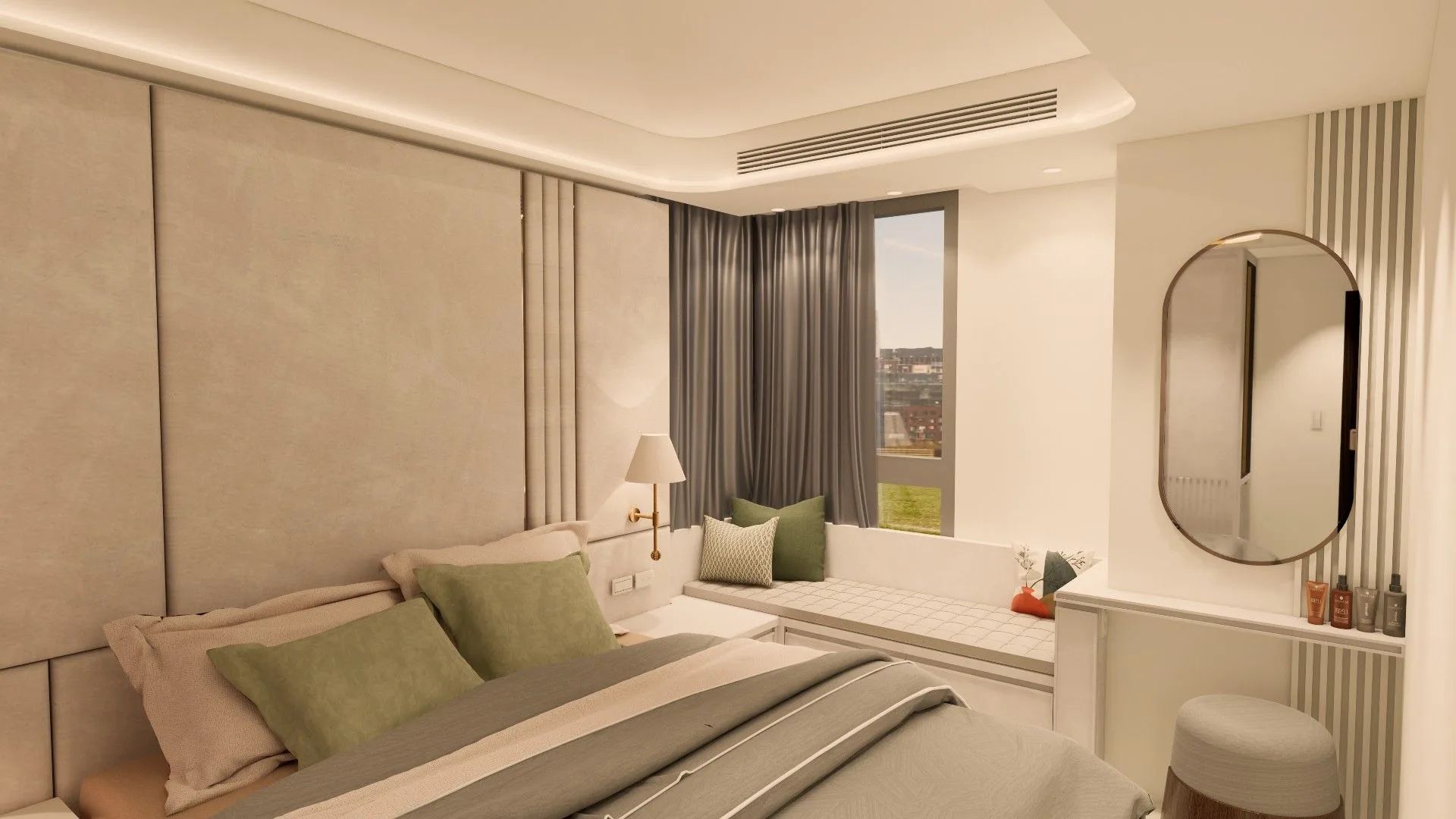 11主臥床頭+窗邊櫃