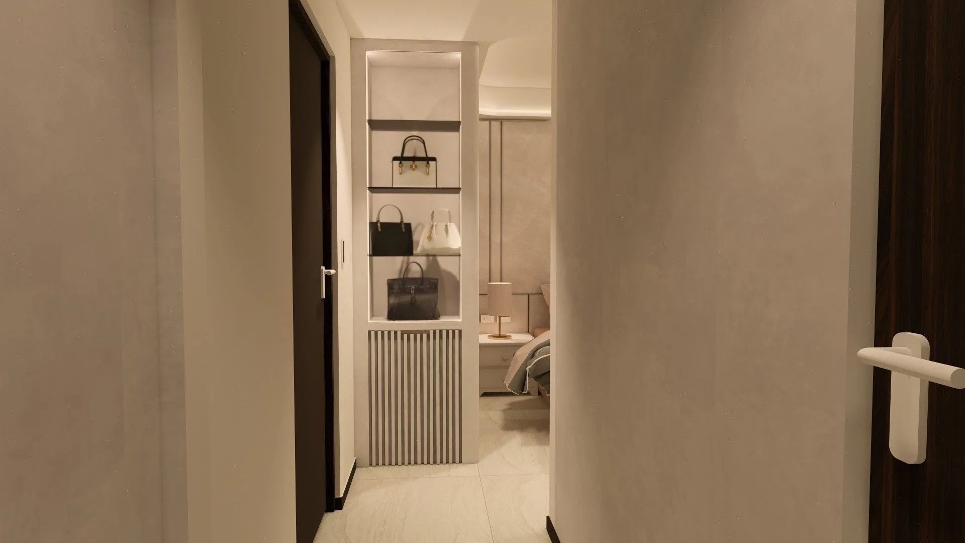 10主臥入口展示櫃